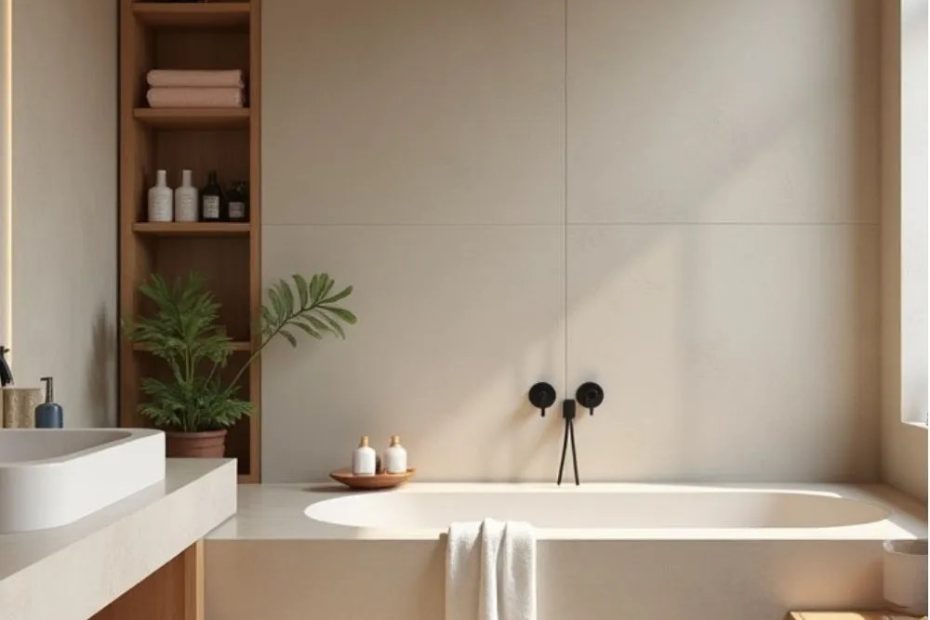 Warm Minimalist Small Bathroom Decor Ideas | Mindful & Cozy Design | Add Warmth to a Minimalist Bathroom