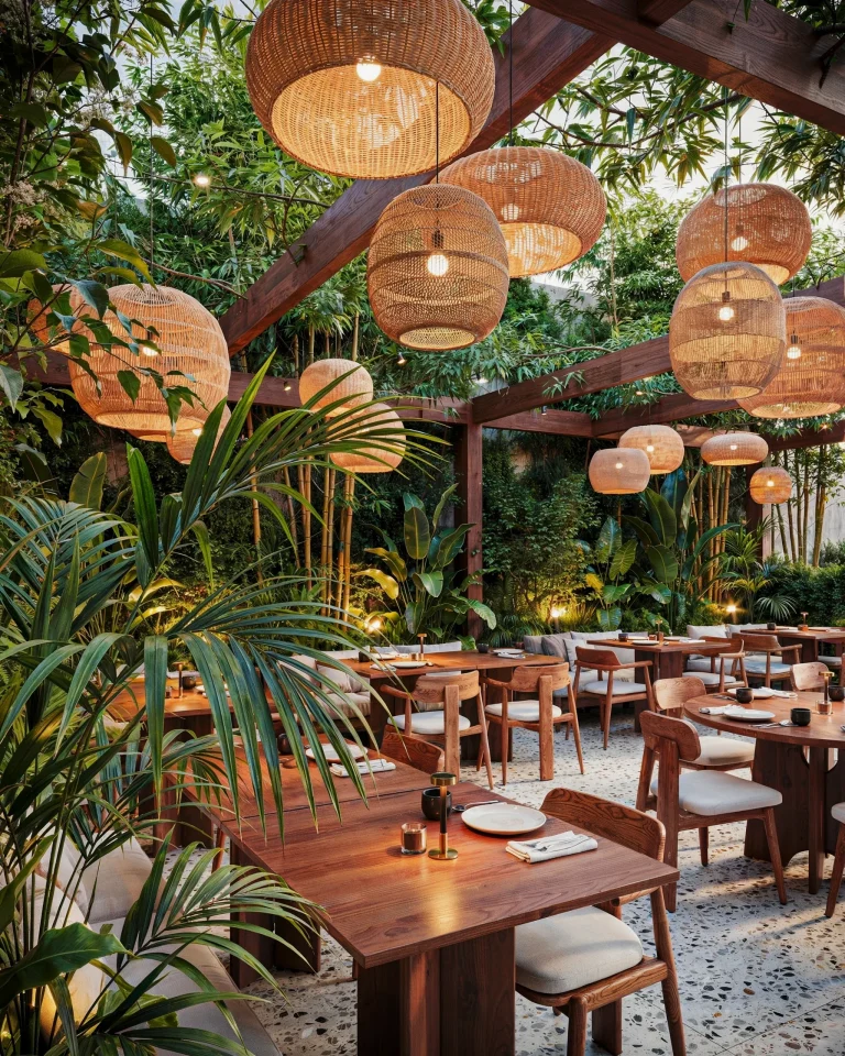 Patio Table for Two Aesthetic | Romantic Outdoor Dinner Setup with Earthy Tones | Cozy Patio Decor Ideas