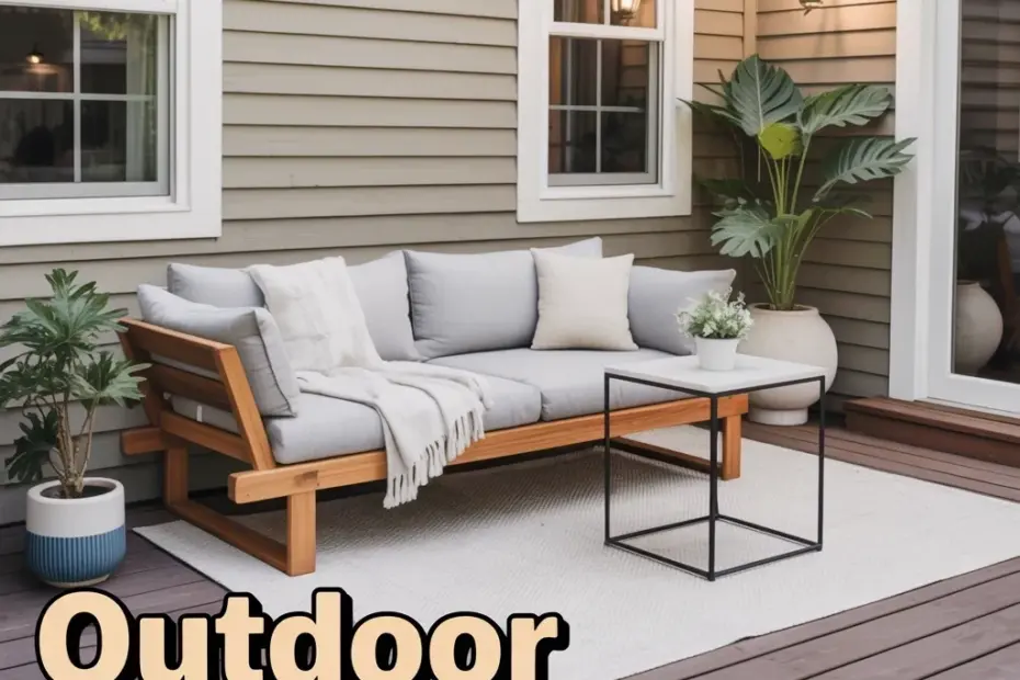 Before and After Outdoor Deck Makeover: Cozy Daybed Seating Area Ideas