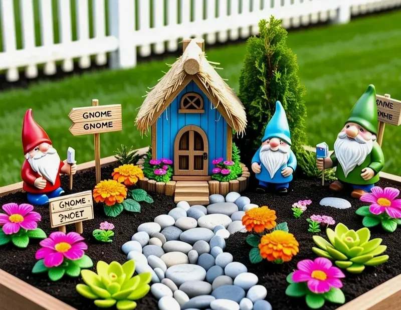 Don't Make This Fairy Garden Mistake | River Rock Pathway in a Raised Planter
