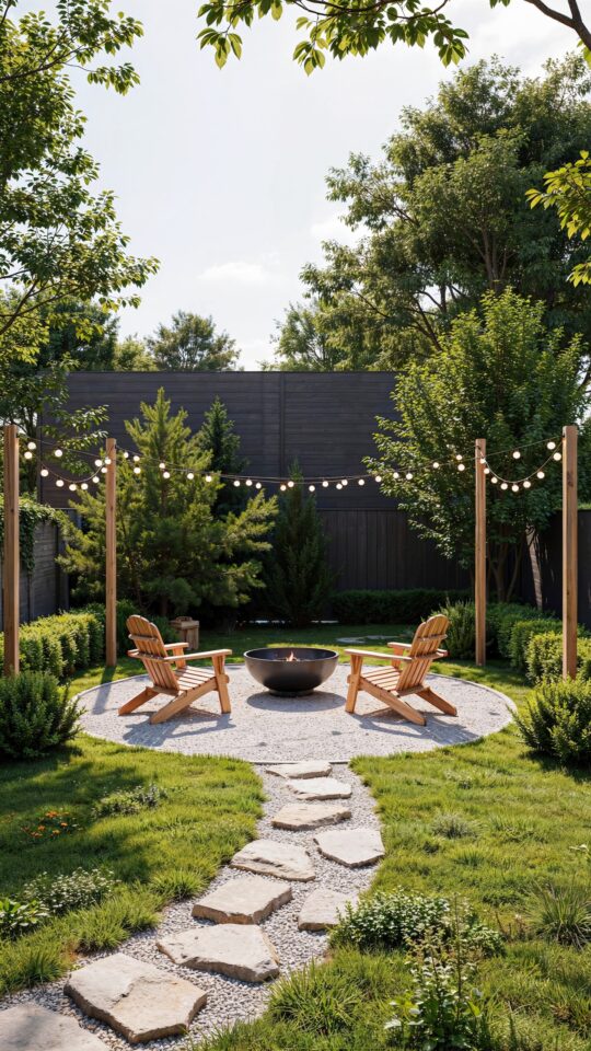 Fire Pit String Light Poles DIY | How to Build Planter Light Posts for Your Backyard
