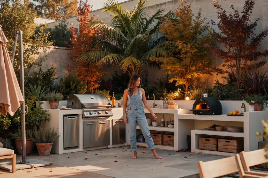 Outdoor Kitchen Ideas | Cellular Concrete Summer Kitchen Project | Backyard Inspo